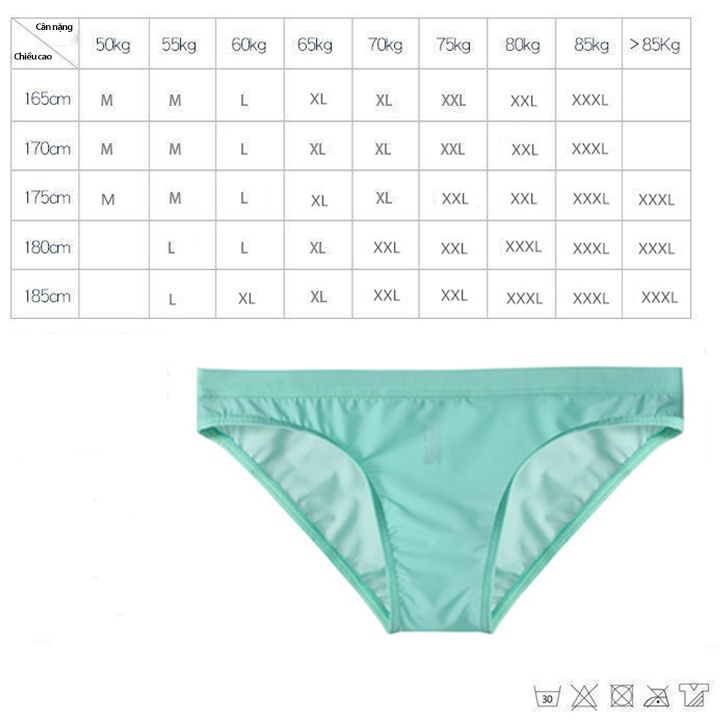 Quần Sịp Nam Tam Giác Siêu Mỏng Xuyên Thấu Chất Cotton Mềm Mịn, Thấm Hút Tốt, Co Giãn 4 Chiều