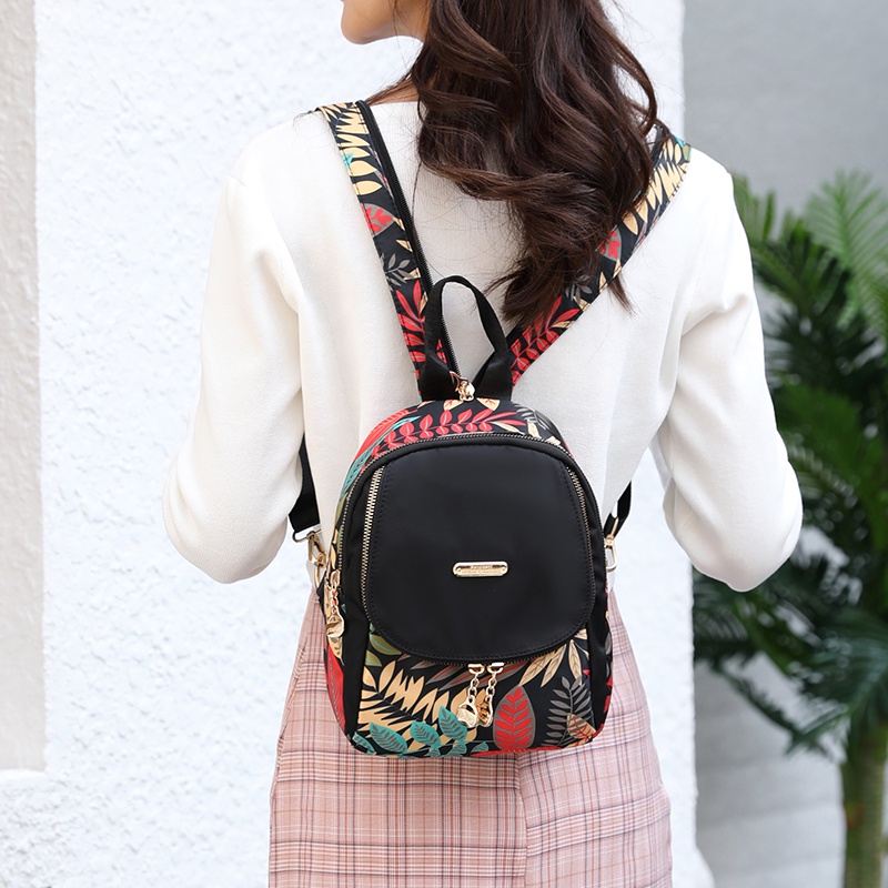 popular new women's fashionable backpack crossbody dual-use mini backpack women's simple backpack women's Oxford cloth casual shell backpack women's retro backpack Women's Mini Bucket backpack women's postman backpack leisure trav