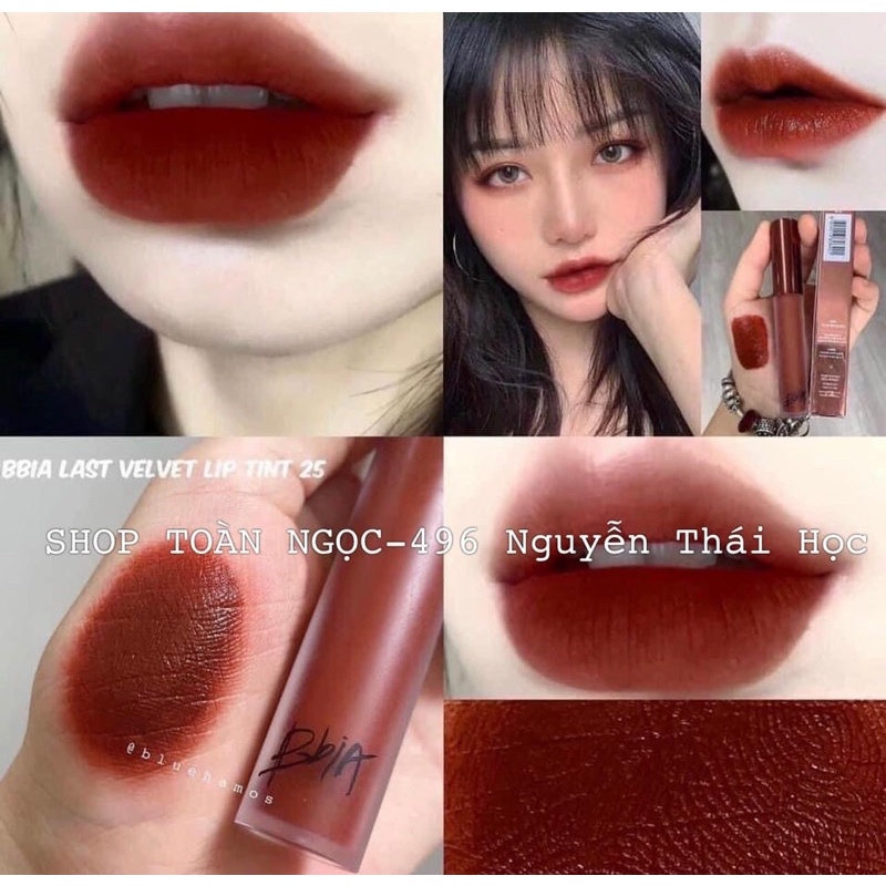 Son Kem Lì, lên Màu Siêu Chuẩn Bbia Last Velvet Lip Tint 5g
