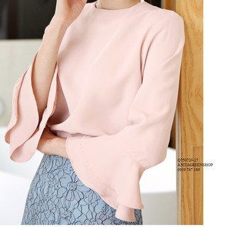 Q750720  ÁO KIỂU NỮ TAY LOE
