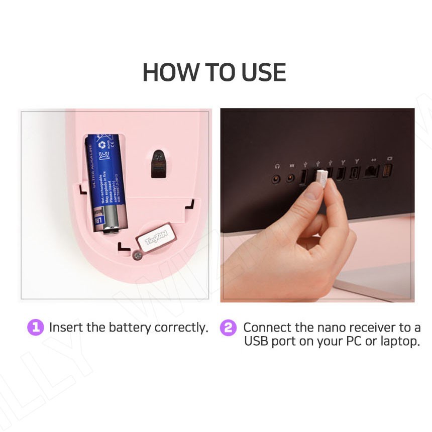 Chuột Không Dây Không Dây Nhỏ Nhắn Chính Thức Của Bts