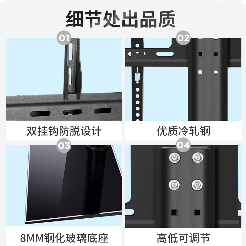 Phổ quát chung LCD TV cơ sở đứng miễn phí đấm tăng cao nâng máy tính để bàn Màn hình hiển thị treo kệ