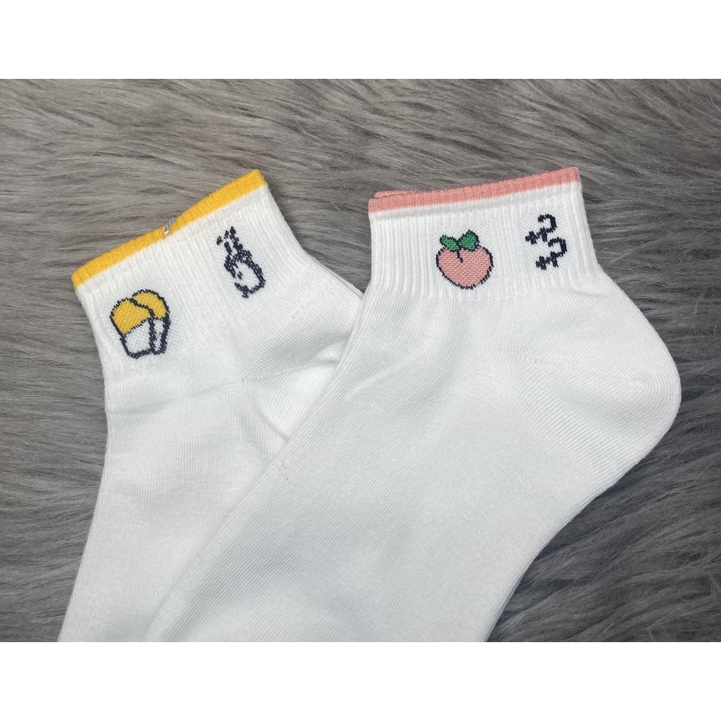 Combo 5 và 10 đôi tất vớ nữ hình ,  được chọn hình , vải thun Cotton ( mode Hàn Quốc ) ảnh thật ,bảo đảm giao giống ảnh