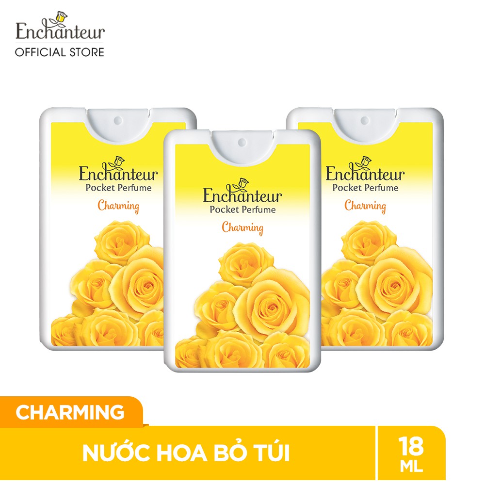 Combo 3 Nước hoa bỏ túi Enchanteur Charming 18ml/hộp | Thế Giới Skin Care