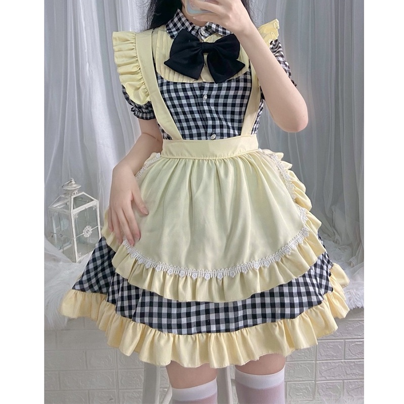 Mới Đầm Lolita Hóa Trang Cô Hầu Gái Xinh Xắn Cho Bé Gái