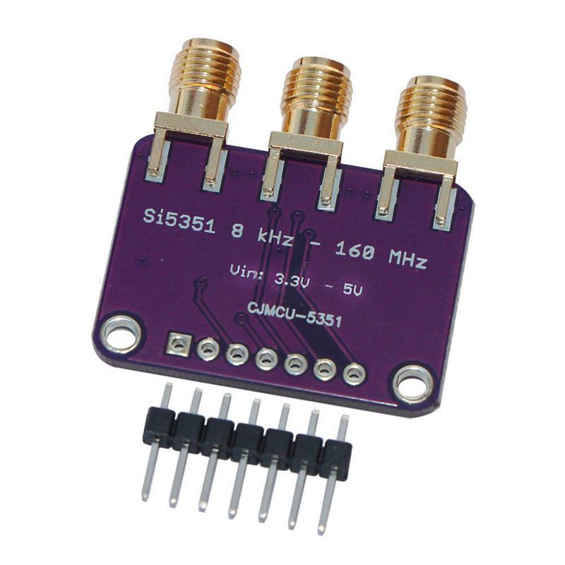 Bo Mạch Phát Điện Đồng Hồ Si5351A I2C 25mhz 8khz Đến 160mhz