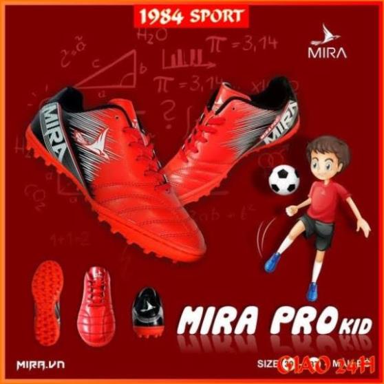 Giày Đá Bóng Người Lớn, Giày Đá Banh Sân Cỏ Nhân Tạo Mira Pro Chất Liệu Da PU Cao Cấp Mẫu Mới Nhất .. est