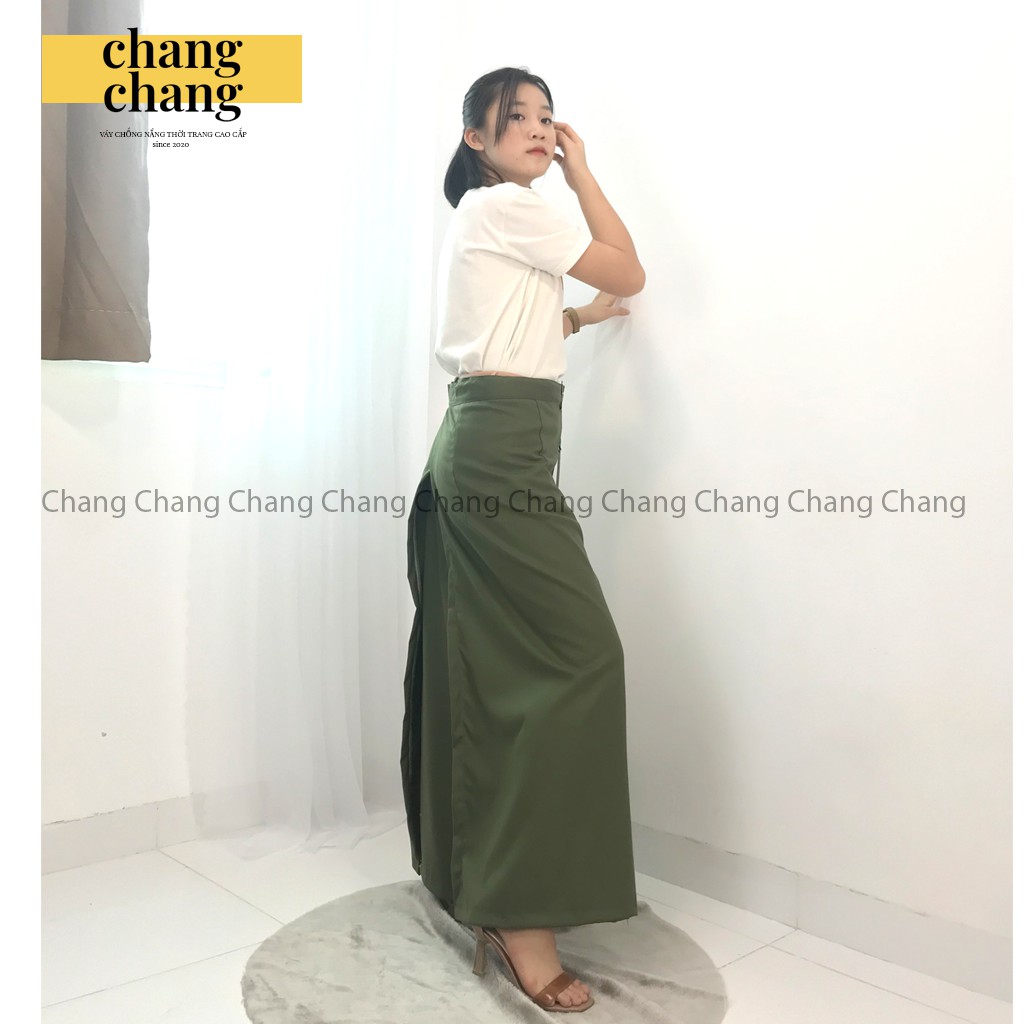 Quần Chống Nắng Thời Trang Thiết Kế Dán Lưng Cao Cấp  | Màu Rêu