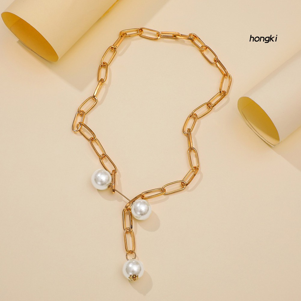 vòng cổ Hợp Kim Đính Ngọc Trai Nhân Tạo Thời Trang Cho Nữ