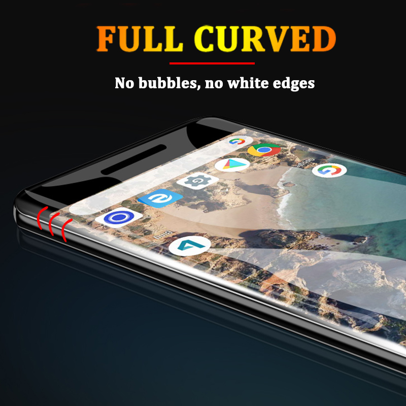 Kính cường lực 6D cho bảo vệ màn hình Google Pixel 5 4a 4 3 3a 2 Xl 2xl 3xl 3axl Pixel 2 Pixel 3