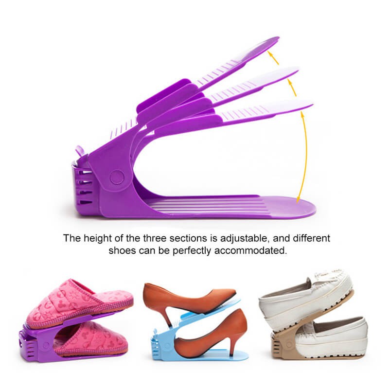 [NHỰA PLASTIC CAO CẤP] Giá Để Giày Hình Mỏ Vịt Khay Đựng Giày Tuỳ Chỉnh Độ Cao Tiết Kiệm Không Gian