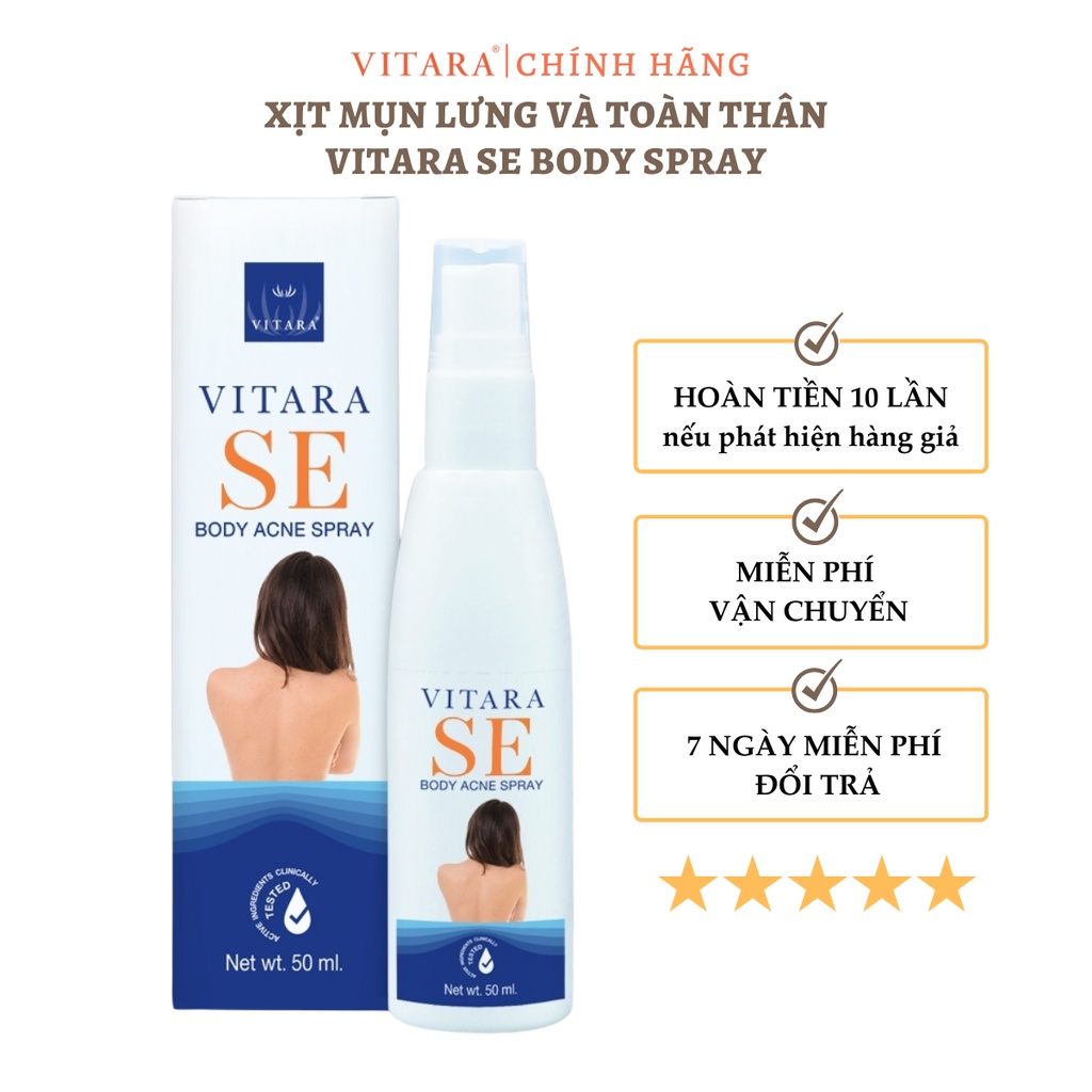 Chai Xịt Mụn Lưng VITARA SE Body Acne Spray - Cửa Hàng Mini™