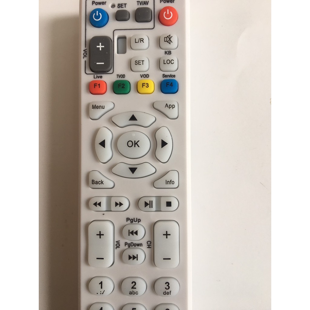 điều khiển  đầu thu MYTV dòng ZTE -tặng kèm pin -Remote  điều khiển MY TV ZTE dùng PIN AAA