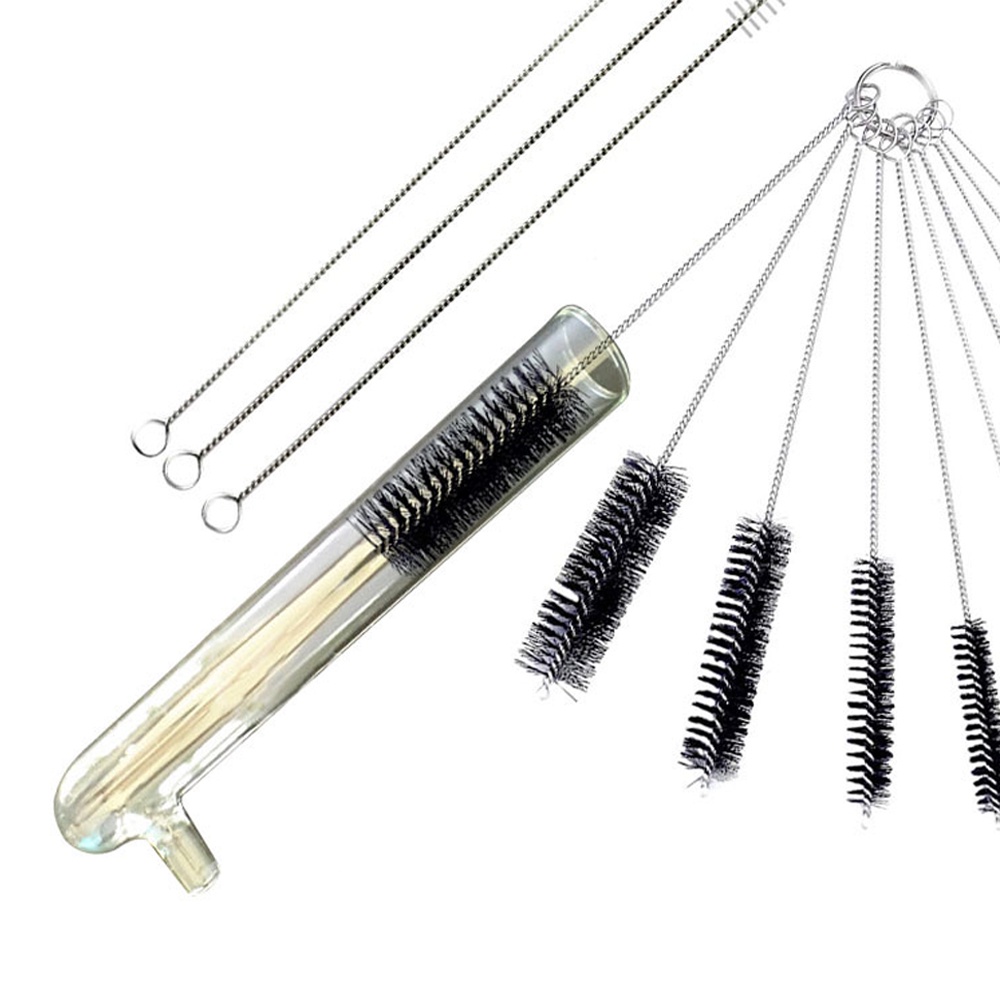Set 10 cọ vệ sinh ống hút bằng thép không gỉ tiện dụng