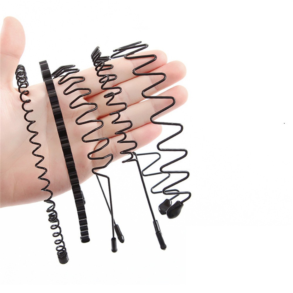 Băng Đô Cài Tóc Dạng Vòng Gợn Sóng Bằng Kim Loại Phong Cách Thể Thao Thời Trang Cho Nam Và Nữ