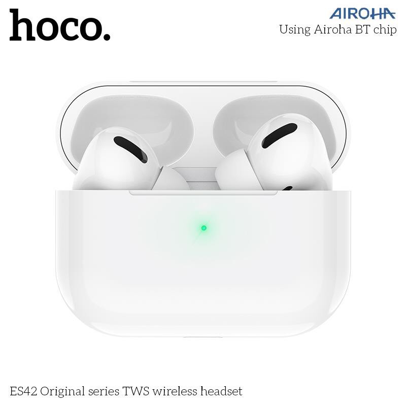 Tai nghe Bluetooth Hoco ES42 (sạc ko dây,pop-up,định vị) (Chính hãng, BH 1 năm)