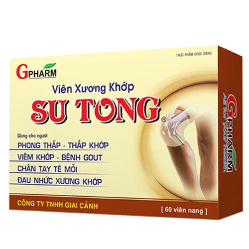 Viên Xương Khớp Su Tong- Hỗ trợ trong các trường hợp phong thấp, đau nhức xương khớp, hỗ trợ tăng cường sức khỏe