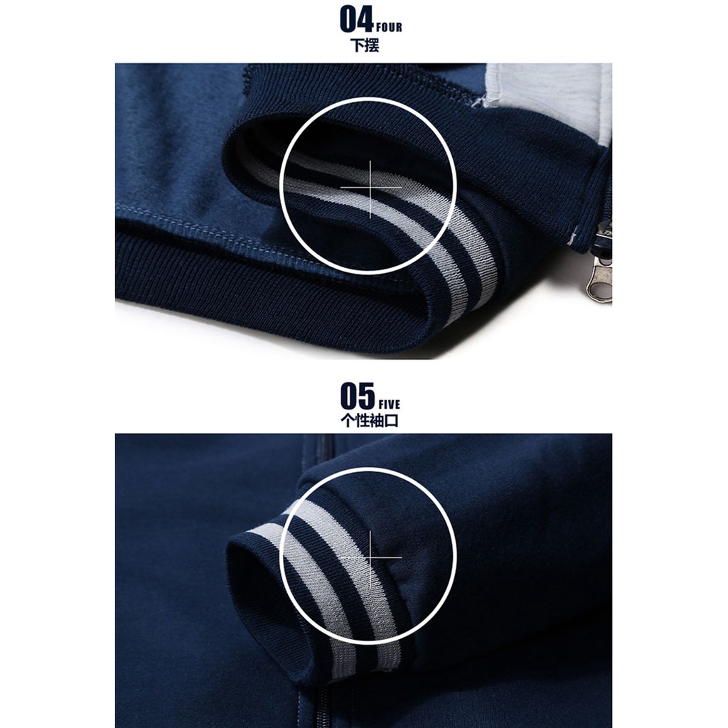 Bộ áo khoác ngoài dài tay + quần dài thời trang nam size M-4XL #D10 | BigBuy360 - bigbuy360.vn
