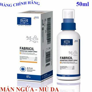 Alkin Fabricil phun xịt chữa ngứa, viêm da, mẫn đỏ , vảy tróc cho chó mèo