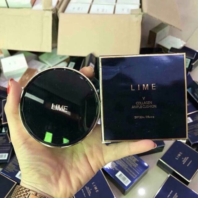 Phấn nước kiềm dầu, che phủ tốt Lime Real Cover Pink Cushion SPF50+ PA+++
