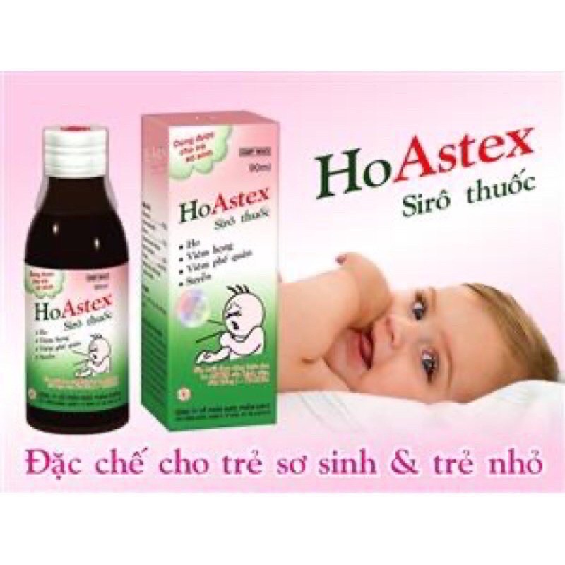 Siro ho Astex chai 90ml dùng cho trẻ sơ sinh và trẻ nhỏ