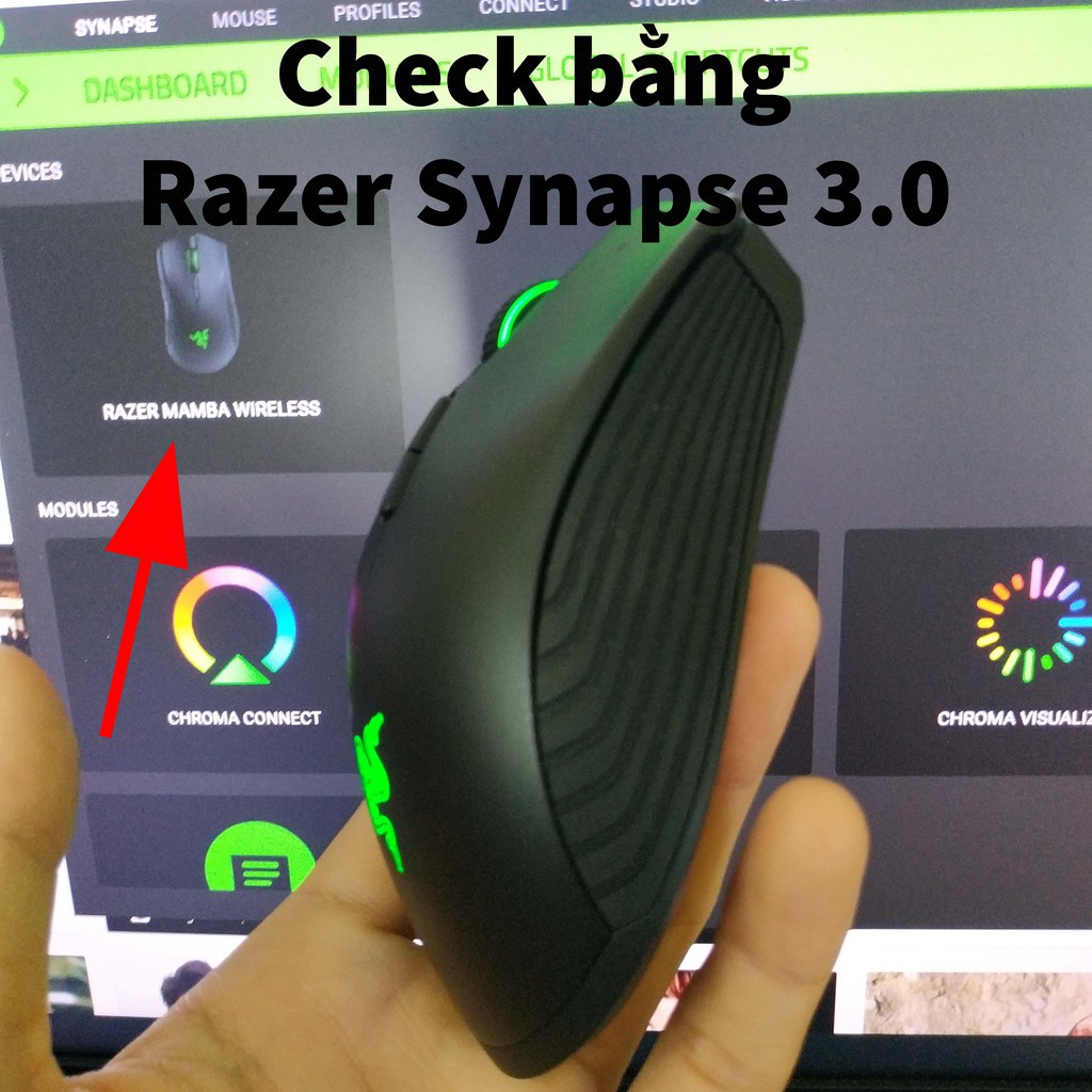 CHÍNH HÃNG RAZER - Chuột không dây Razer Mamba Wireless 2nd led RGB chơi game hơn cả dareu fuhlen logitech cộng lại