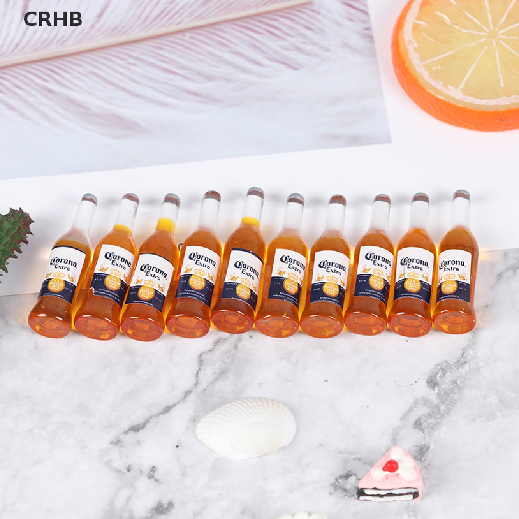 Set 10 Chai Rượu Mini Tỉ Lệ 1 / 6 Cho Nhà Búp Bê Mới