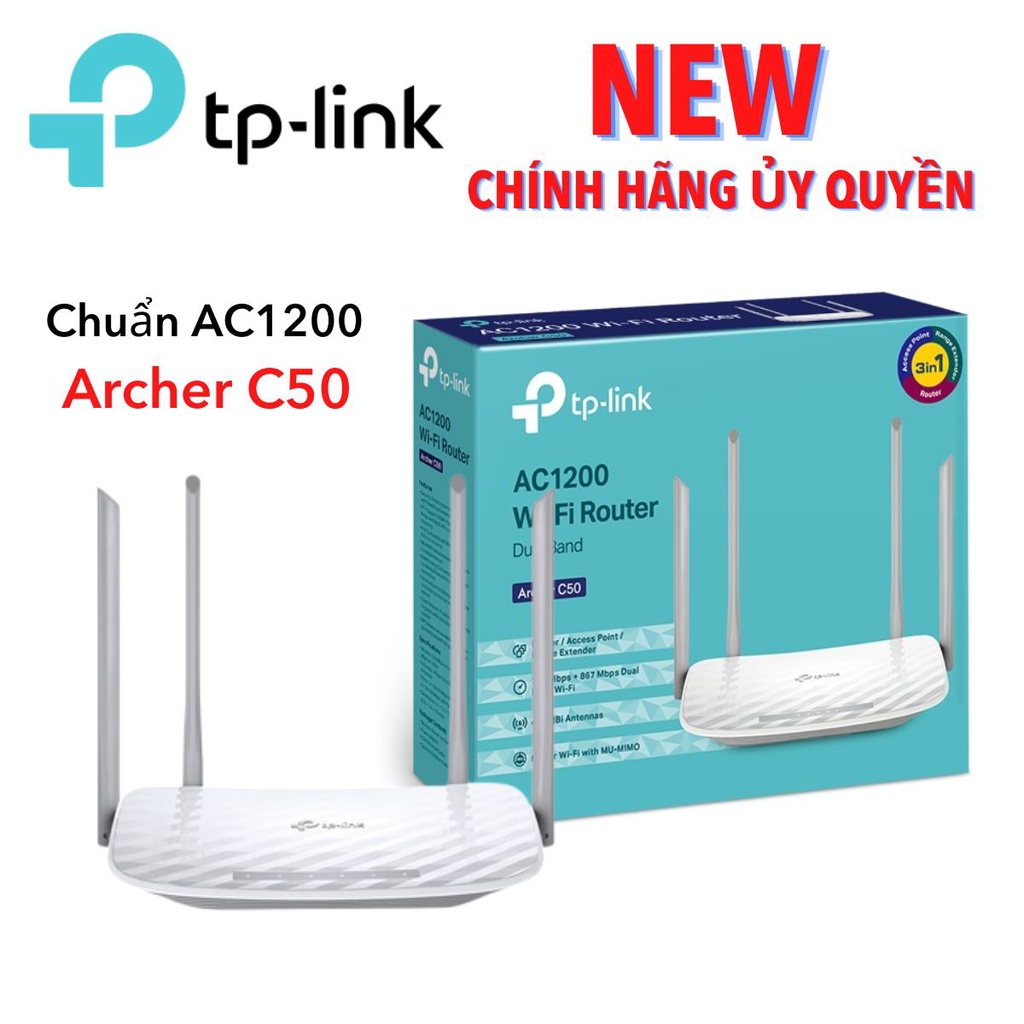 Bộ phát Wifi Tplink 2 3 4 Râu 840N 820N 841N C20 C50, Cục phát Wifi Tplink Xuyên tường 2.4Ghz 5.0Ghz