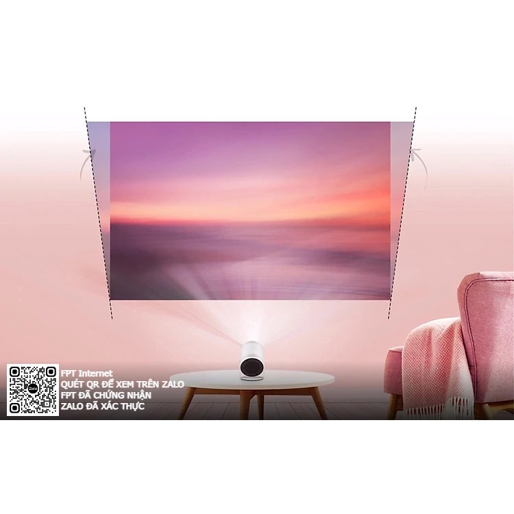 Máy chiếu mini Samsung Máy chiếu Smart TV 100 inch bỏ túi The Freestyle  Máy chiếu phim lên tường Samsung