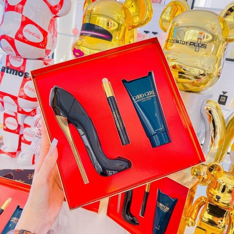 Set nước hoa Carolina Herrera Good Girl 80ml + 10ml + body lotion 100ml