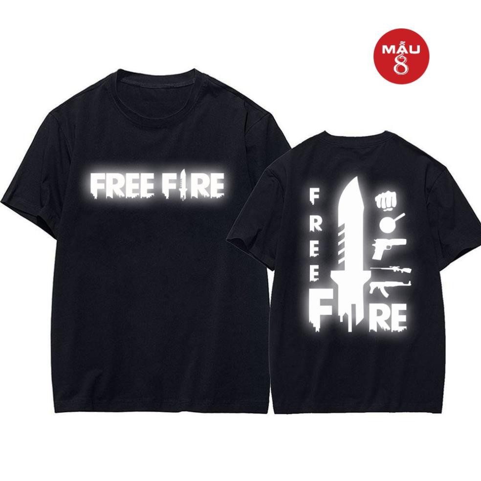 (SALE 50%) BST Áo FREE FIRE mẫu HOT nhất⚡️TẶNG KÈM MŨ FF⚡Áo thun game in hình Free Fire cực chất