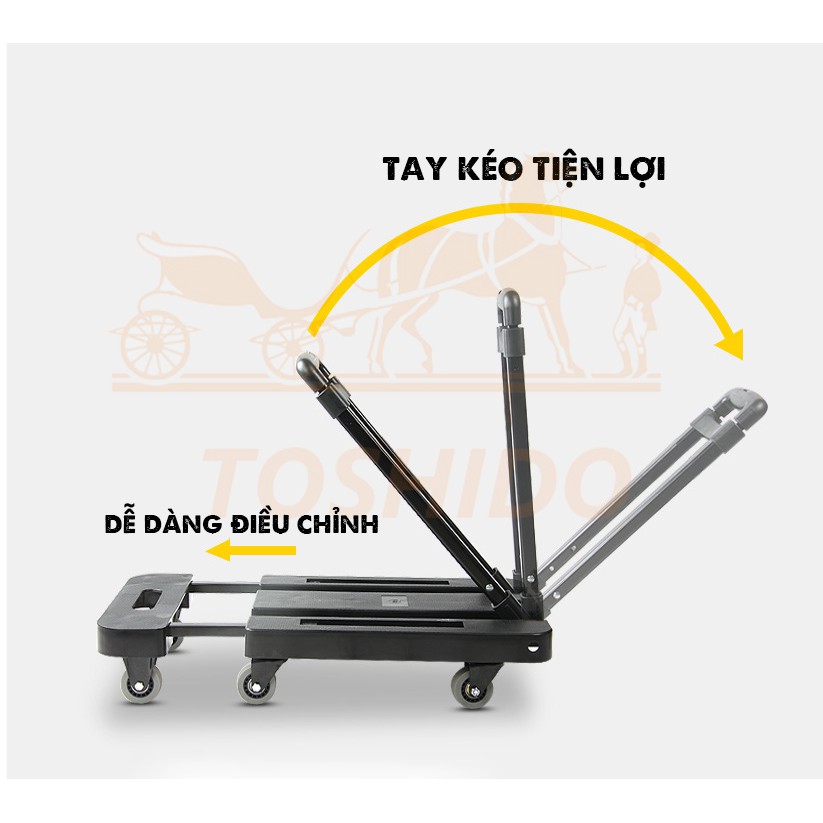 Xe Kéo Hàng TOSHUDO 4 - 5 - 6 - 7 Bánh ,Tải Trọng Cao 65Kg- 200Kg
