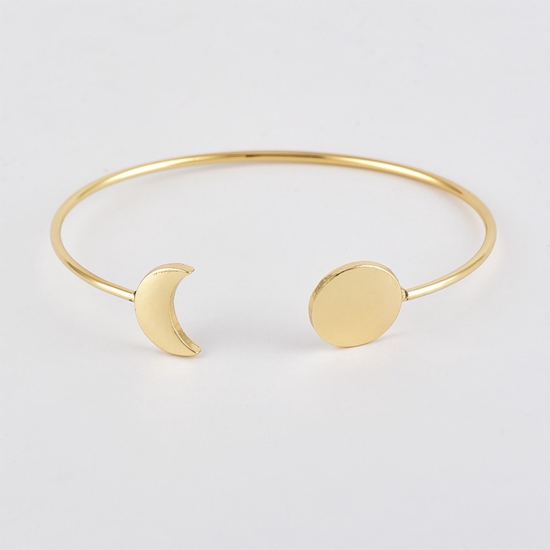 Set 5 vòng tay mặt hình mặt trăng / lá thời trang dành cho nữ