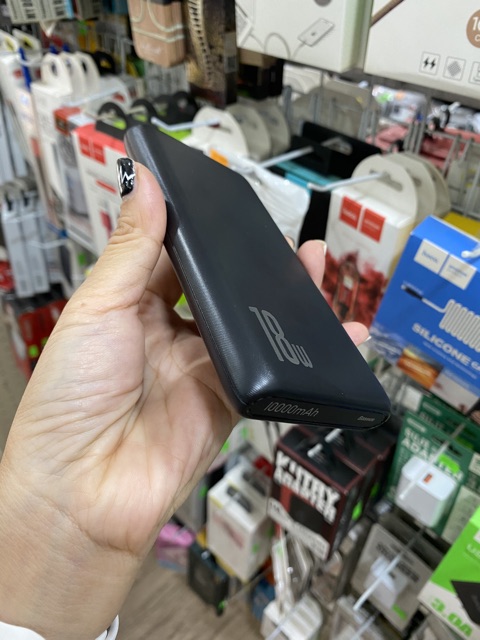 [BH 6 THÁNG LỖI ĐỔI MỚI]Pin dự phòng QC 3.0 Baseus 10000mah 18W hỗ trợ sạc siêu nhanh- mỏng gọn