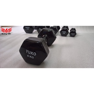 Tạ tay cao su cao cấp yuko 6 kg (giá 1 quả)