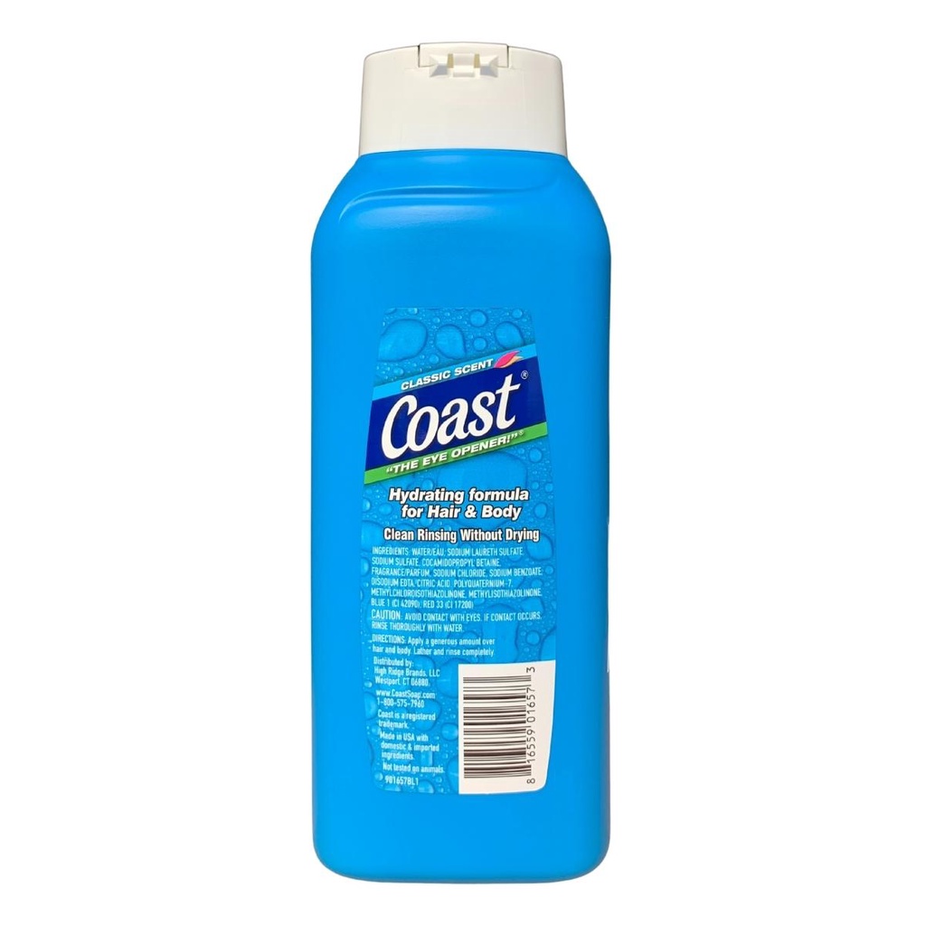 Sữa tắm gội nam Coast Classic Scent nhập khẩu Mỹ chai 946ml