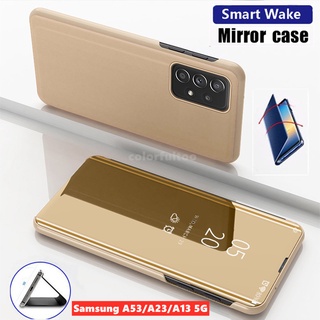 Ốp Điện Thoại Nắp Lật Mặt Gương Thông Minh Cho Samsung Galaxy A53 A 53 A33 A73 A32 A52S A13 4G 5G SamsungA53 SamsungA13