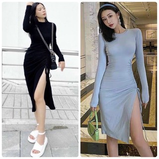 ĐẦM BODY RÚT DÂY XẺ ĐÙI