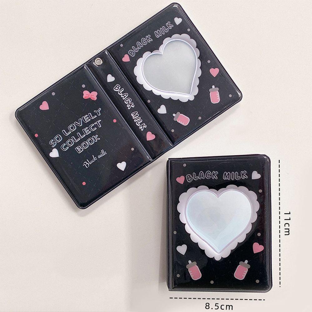 Album Đựng Thẻ Ảnh 40 Ngăn Mini DIY Họa Tiết Trái Tim