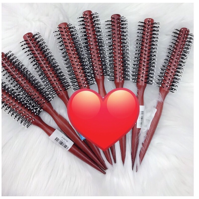 Lô tròn sấy tóc tạo kiểu Toni&Guy -12 cán gỗ