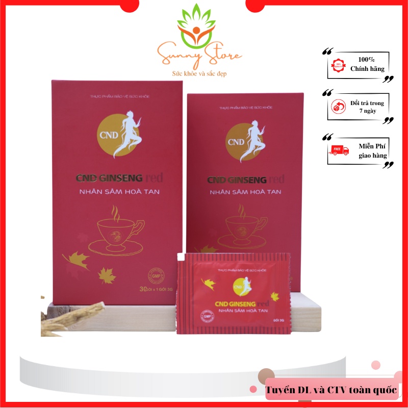 Nhân Sâm Hòa Tan CND GINSENG RED 100% nhân sâm Canada