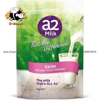 Sữa bột tách béo A2 Skim instant milk powder Australia Trên 1 tuổi bịch 1kg
