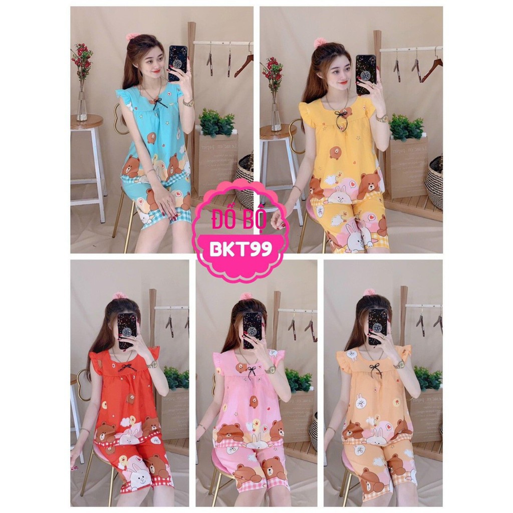 SET BỘ LỬNG VẢI LỤA HÀN SIÊU XỊN MỀM MẠI SIÊU MÁT FREESIZE DƯỚI 53kg [GIAO ĐÚNG MÀU, MẪU HOẠT HÌNH NGẪU NHIÊN]