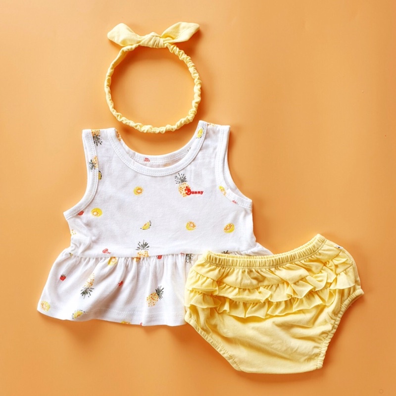 Bộ đồ bé gái babydoll kèm phụ kiện xinh xắn