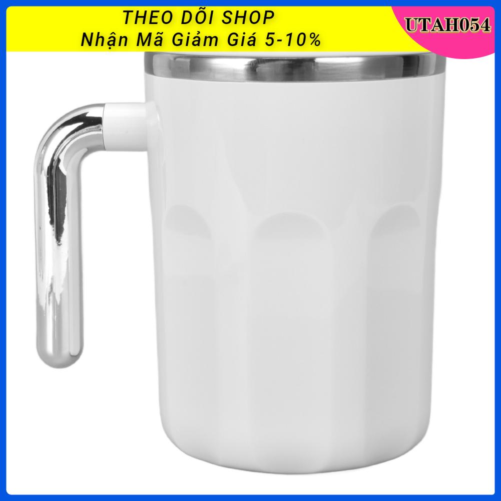 Utah054 Cốc cà phê tự khuấy 360ml Sự khác biệt nhiệt độ Tự động cốc bằng thép không gỉ có nắp