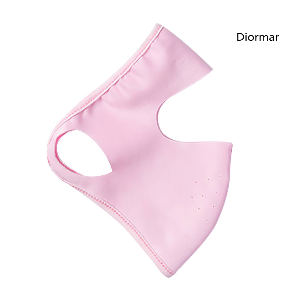 Khẩu Trang Cotton Lụa Thoáng Khí Chống Nắng Bảo Vệ Toàn Diện Cho Nam Nữ