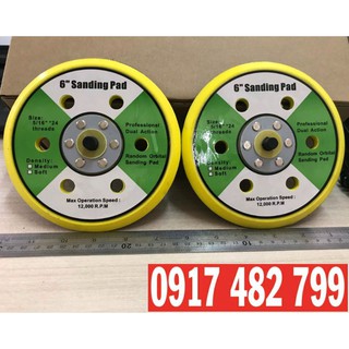 Đế chà nhám hơi 6 inh