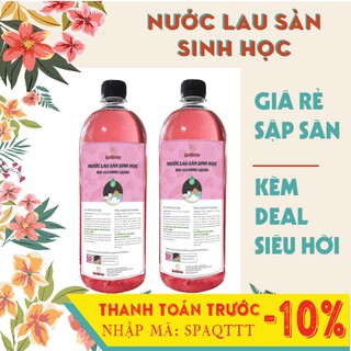 Nước lau sàn sinh học (CÓ ƯU ĐÃI), nước lau sàn hữu cơ, an toàn cho da em bé, da nhạy cảm QUÊ MỘT CỤC 1 LÍT
