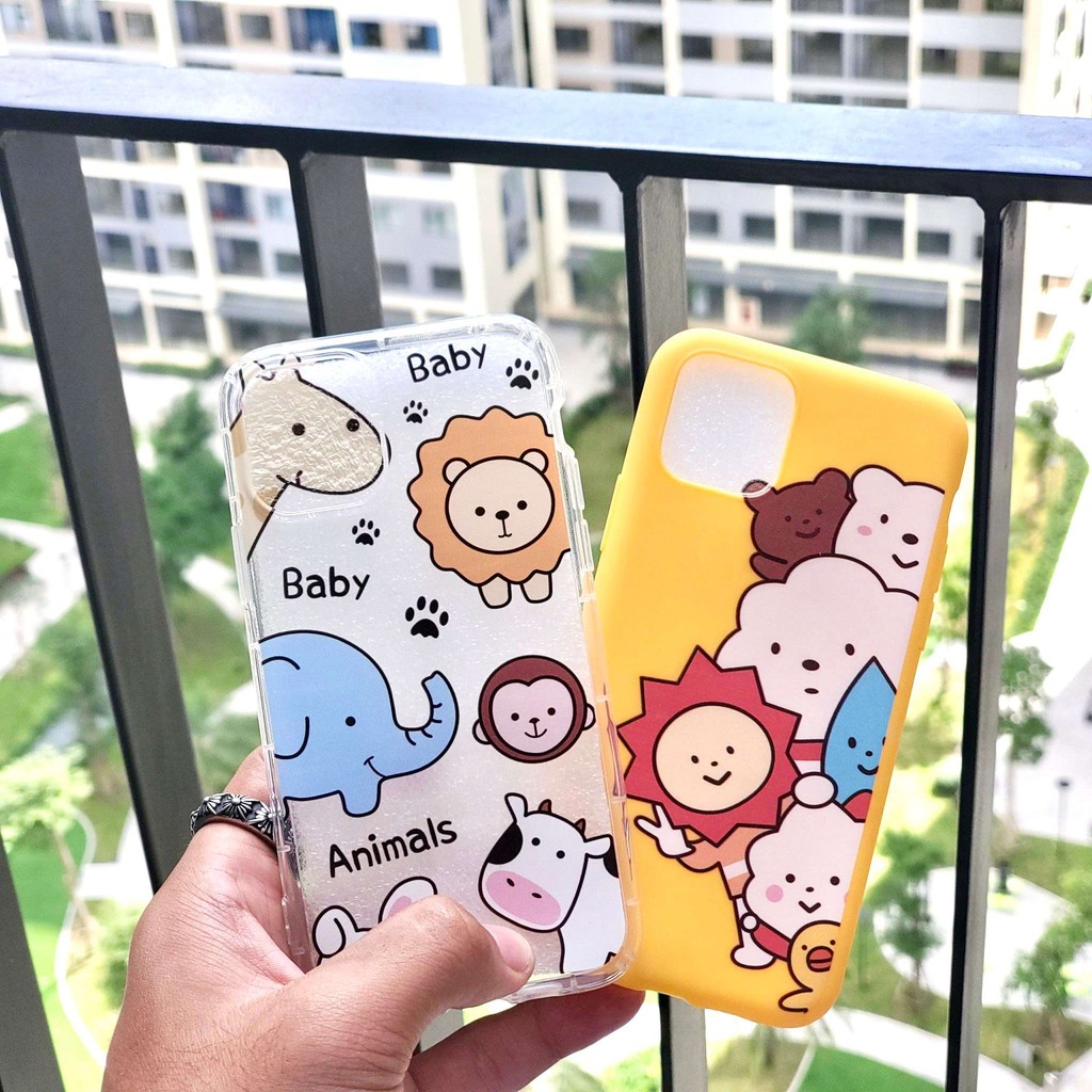 Ốp Trong Suốt iPhone 11 Pro Siêu Cute, Siêu Dày, Chống Sốc 4 Góc