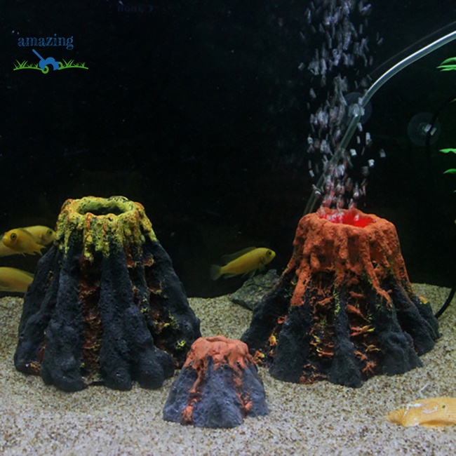 Phụ Kiện Đá Núi Lửa Nhân Tạo Trang Trí Bể Cá